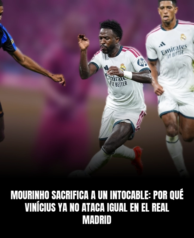 Mourinho sacrifica a un intocable: por qué Vinícius ya no ataca igual en el Real Madrid Mourinho sacrifica a un intocable: por qué Vinícius ya no ataca igual en el Real Madrid