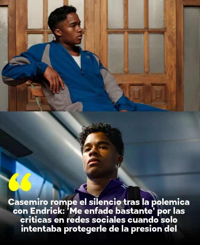 Casemiro rompe el silencio tras la polémica con Endrick: 'Me enfadé bastante' por las críticas en redes sociales cuando solo intentaba protegerle de la presión del Mundial