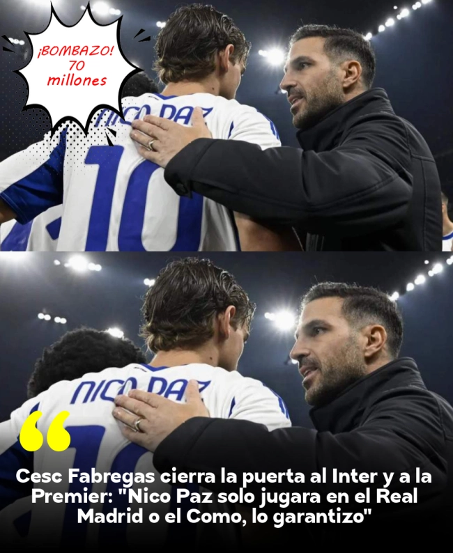 Cesc Fàbregas cierra la puerta al Inter y a la Premier:
