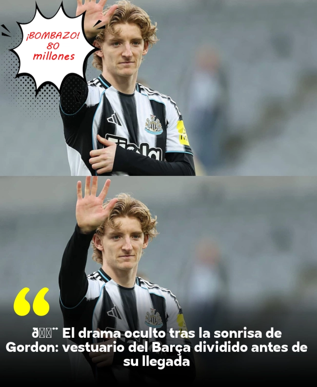 🚨 El drama oculto tras la sonrisa de Gordon: vestuario del Barça dividido antes de su llegada 🚨 El drama oculto tras la sonrisa de Gordon: vestuario del Barça dividido antes de su llegada