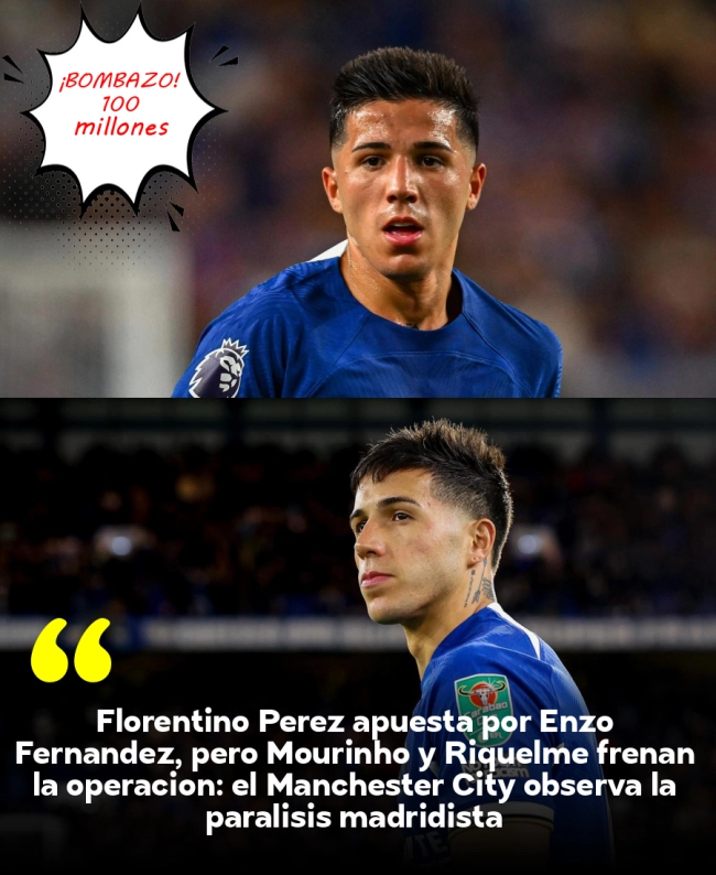 Florentino Pérez apuesta por Enzo Fernández, pero Mourinho y Riquelme frenan la operación: el Manchester City observa la parálisis madridista Florentino Pérez apuesta por Enzo Fernández, pero Mourinho y Riquelme frenan la operación: el Manchester City observa la parálisis madridista