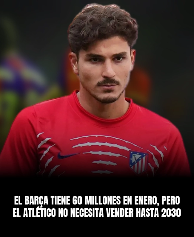 El Barça tiene 60 millones en enero, pero el Atlético no necesita vender hasta 2030 El Barça tiene 60 millones en enero, pero el Atlético no necesita vender hasta 2030
