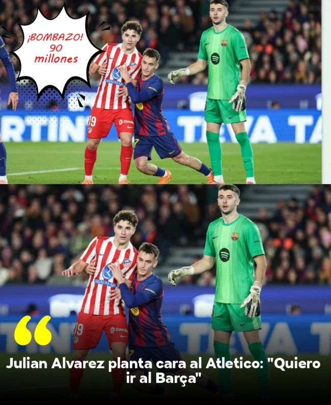 Julián Álvarez planta cara al Atlético: