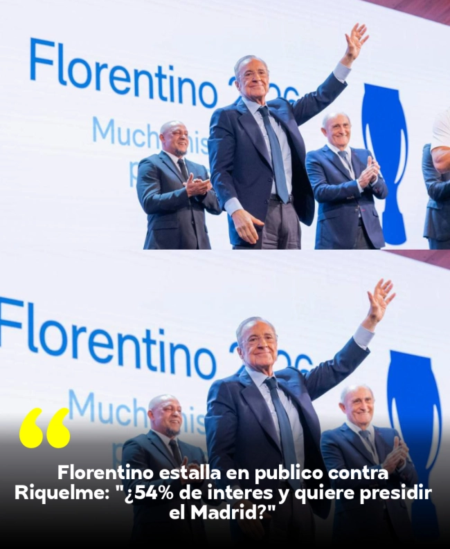 Florentino estalla en público contra Riquelme: 