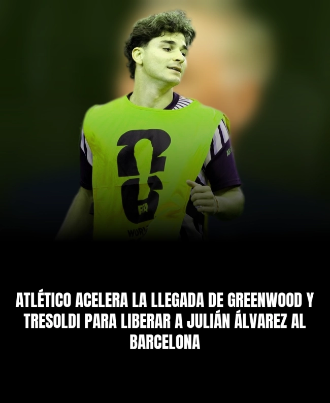 Atlético acelera la llegada de Greenwood y Tresoldi para liberar a Julián Álvarez al Barcelona