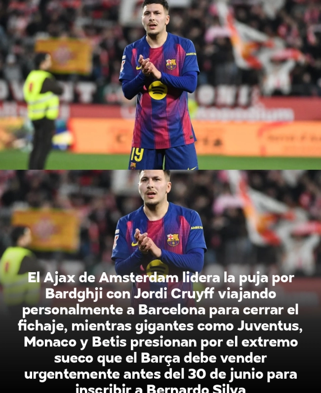 BOMBAZO: El Barça sacrifica a Bardghji para fichar a Bernardo Silva - Ajax y Juventus luchan por el sueco