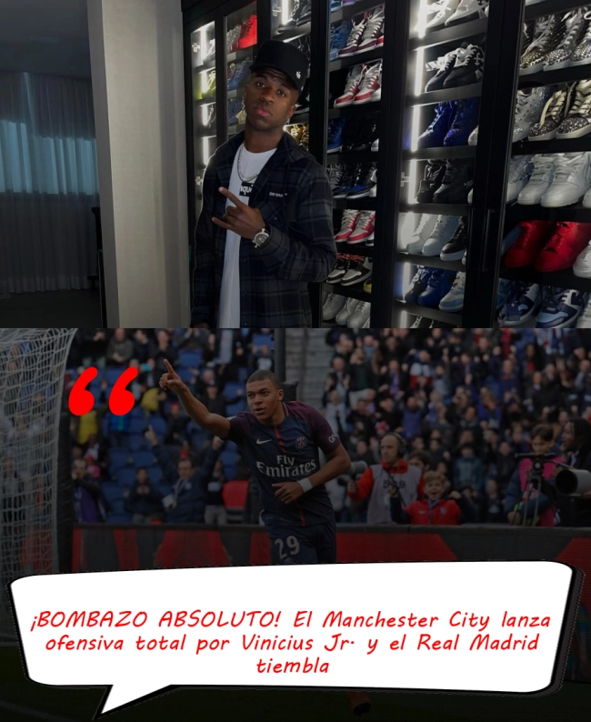 ¡BOMBAZO ABSOLUTO! El Manchester City lanza ofensiva total por Vinicius Jr. y el Real Madrid tiembla