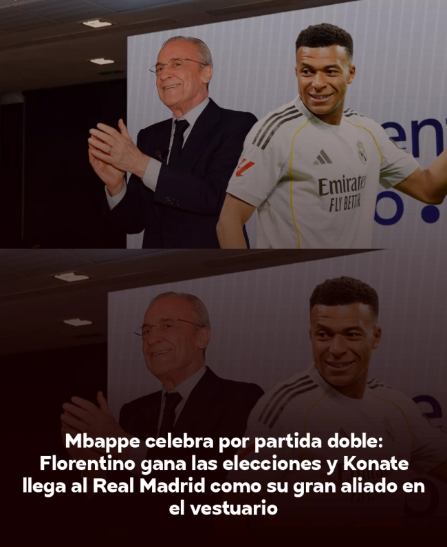 Mbappé celebra por partida doble: Florentino gana las elecciones y Konaté llega al Real Madrid como su gran aliado en el vestuario Mbappé celebra por partida doble: Florentino gana las elecciones y Konaté llega al Real Madrid como su gran aliado en el vestuario