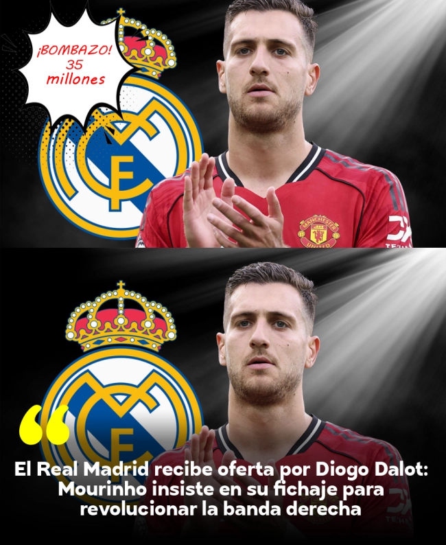 El Real Madrid recibe oferta por Diogo Dalot: Mourinho insiste en su fichaje para revolucionar la banda derecha El Real Madrid recibe oferta por Diogo Dalot: Mourinho insiste en su fichaje para revolucionar la banda derecha