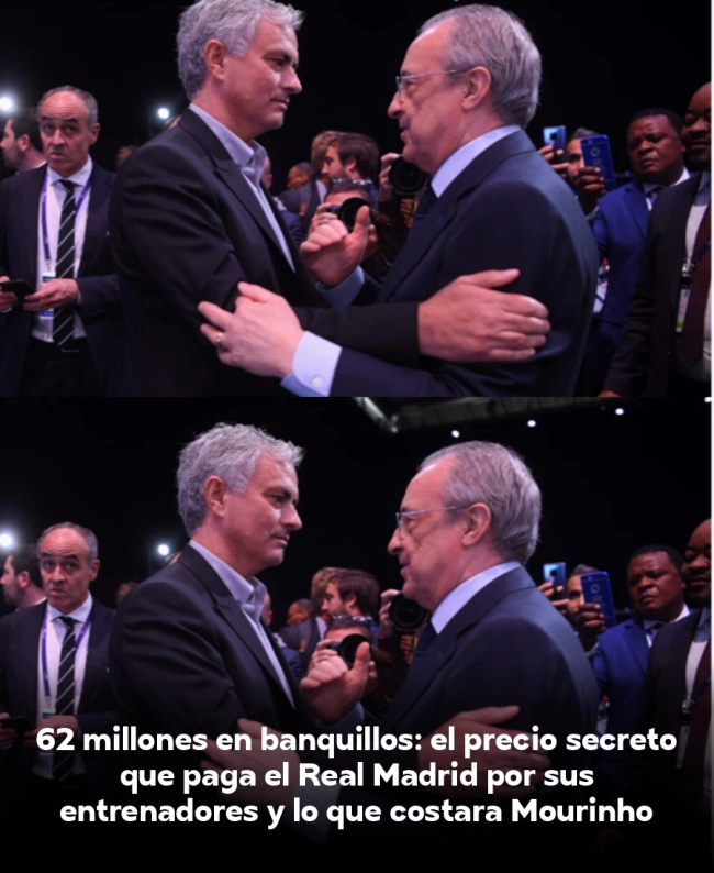 62 millones en banquillos: el precio secreto que paga el Real Madrid por sus entrenadores y lo que costará Mourinho