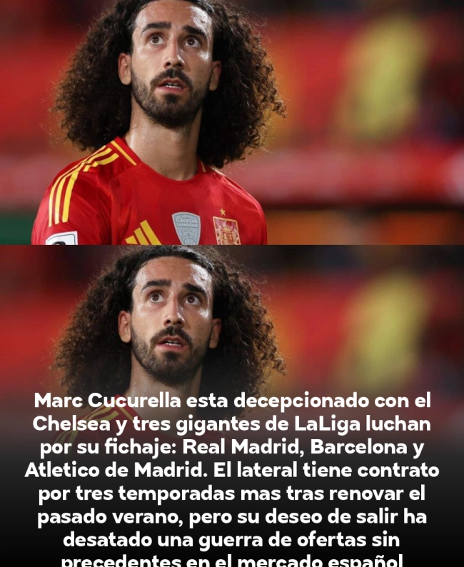 ¡BOMBAZO! Tres gigantes españoles se disputan a Cucurella: guerra total por el lateral del Chelsea ¡BOMBAZO! Tres gigantes españoles se disputan a Cucurella: guerra total por el lateral del Chelsea