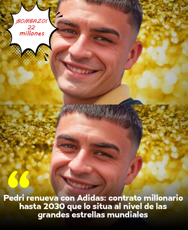 Pedri renueva con Adidas: contrato millonario hasta 2030 que lo sitúa al nivel de las grandes estrellas mundiales