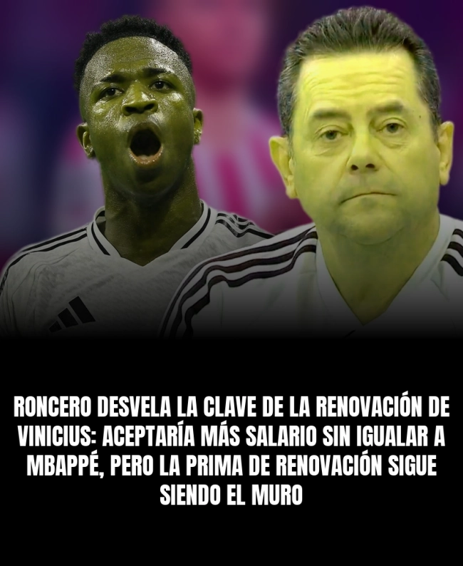 Roncero desvela la clave de la renovación de Vinicius: aceptaría más salario sin igualar a Mbappé, pero la prima de renovación sigue siendo el muro