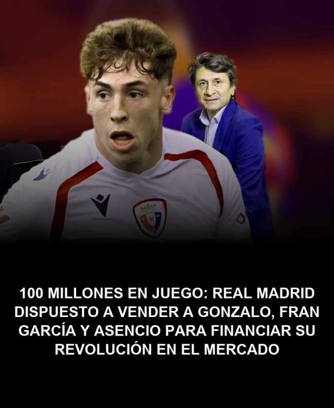 100 millones en juego: Real Madrid dispuesto a vender a Gonzalo, Fran García y Asencio para financiar su revolución en el mercado