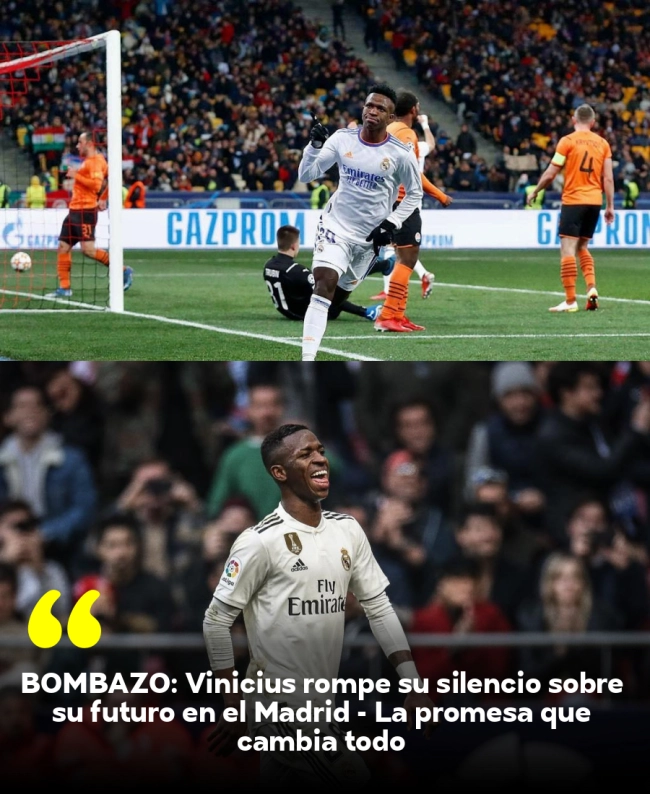 BOMBAZO: Vinicius rompe su silencio sobre su futuro en el Madrid - La promesa que cambia todo BOMBAZO: Vinicius rompe su silencio sobre su futuro en el Madrid - La promesa que cambia todo