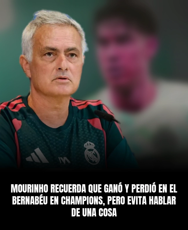 Mourinho recuerda que ganó y perdió en el Bernabéu en Champions, pero evita hablar de una cosa