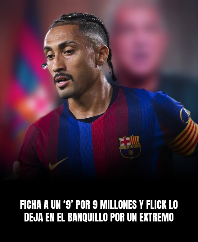 Ficha a un ‘9’ por 9 millones y Flick lo deja en el banquillo por un extremo Ficha a un ‘9’ por 9 millones y Flick lo deja en el banquillo por un extremo