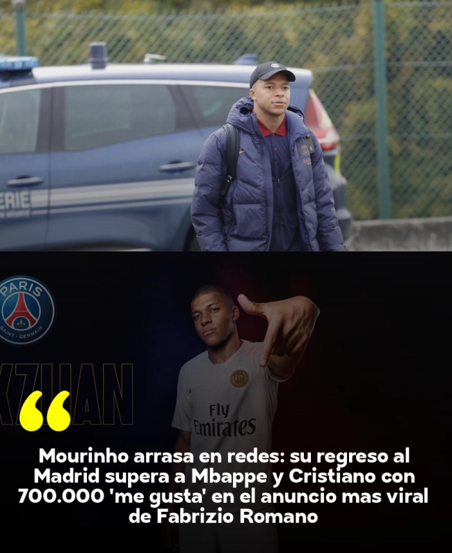 Mourinho arrasa en redes: su regreso al Madrid supera a Mbappé y Cristiano con 700.000 'me gusta' en el anuncio más viral de Fabrizio Romano