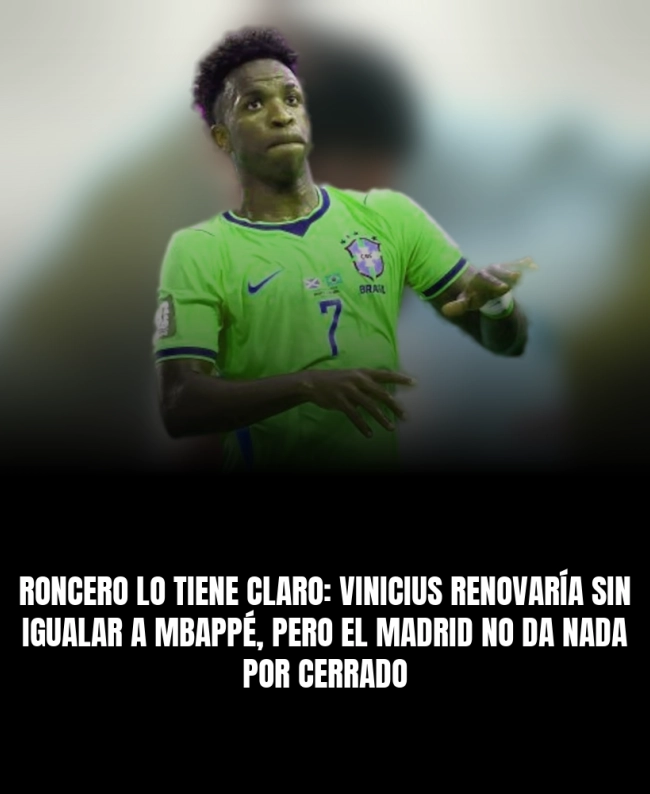 Roncero lo tiene claro: Vinicius renovaría sin igualar a Mbappé, pero el Madrid no da nada por cerrado
