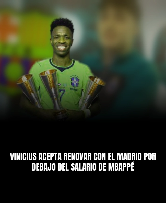 Vinicius acepta renovar con el Madrid por debajo del salario de Mbappé Vinicius acepta renovar con el Madrid por debajo del salario de Mbappé