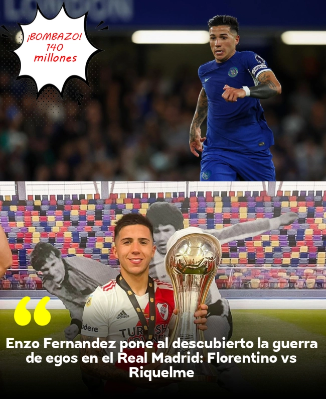 Enzo Fernández pone al descubierto la guerra de egos en el Real Madrid: Florentino vs Riquelme Enzo Fernández pone al descubierto la guerra de egos en el Real Madrid: Florentino vs Riquelme
