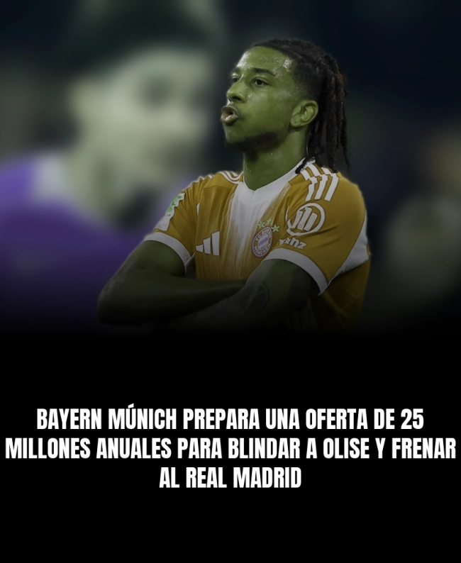 Bayern Múnich prepara una oferta de 25 millones anuales para blindar a Olise y frenar al Real Madrid