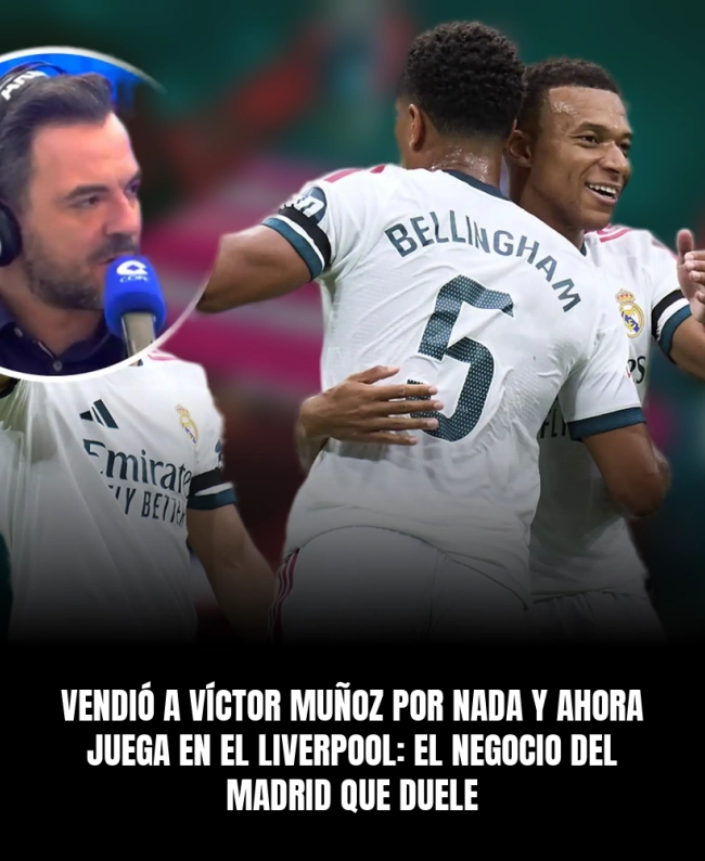 Vendió a Víctor Muñoz por nada y ahora juega en el Liverpool: el negocio del Madrid que duele Vendió a Víctor Muñoz por nada y ahora juega en el Liverpool: el negocio del Madrid que duele