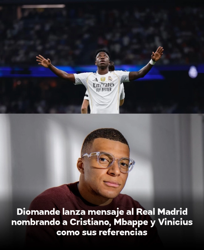 Diomandé lanza mensaje al Real Madrid nombrando a Cristiano, Mbappé y Vinicius como sus referencias