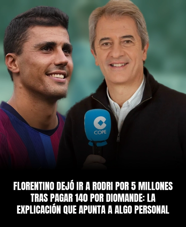 Florentino dejó ir a Rodri por 5 millones tras pagar 140 por Diomande: la explicación que apunta a algo personal Florentino dejó ir a Rodri por 5 millones tras pagar 140 por Diomande: la explicación que apunta a algo personal