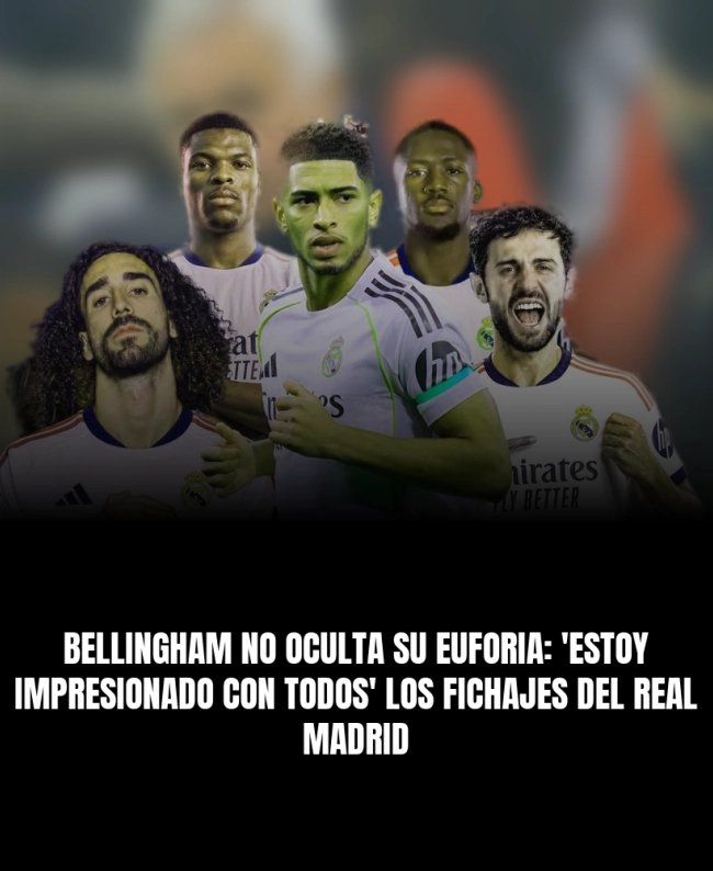 Bellingham no oculta su euforia: 'Estoy impresionado con todos' los fichajes del Real Madrid