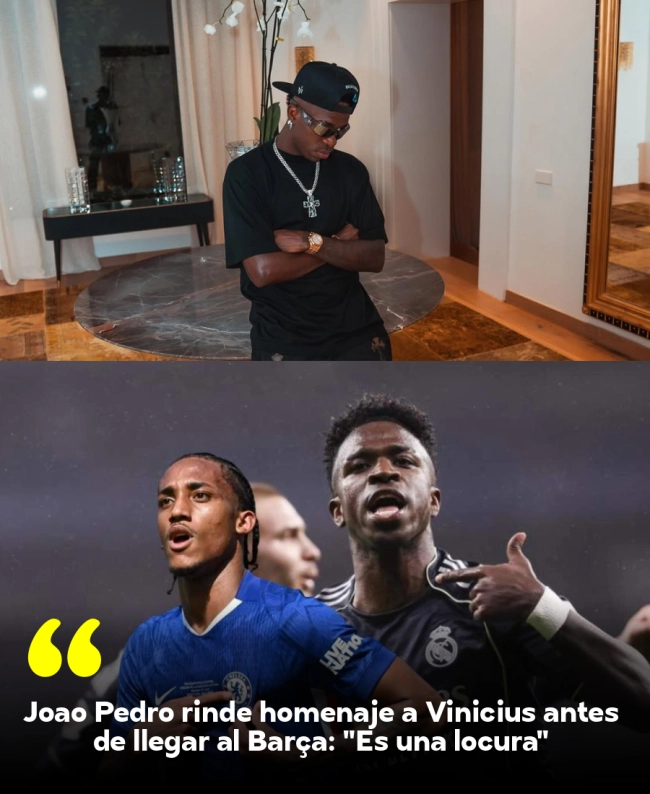 João Pedro rinde homenaje a Vinicius antes de llegar al Barça: 