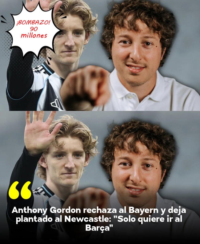 Anthony Gordon rechaza al Bayern y deja plantado al Newcastle: