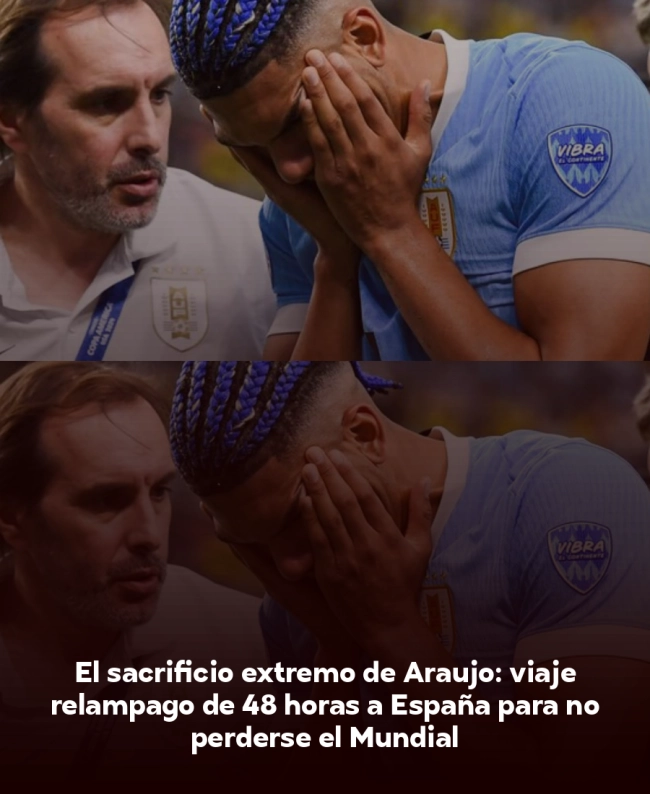 El sacrificio extremo de Araújo: viaje relámpago de 48 horas a España para no perderse el Mundial El sacrificio extremo de Araújo: viaje relámpago de 48 horas a España para no perderse el Mundial