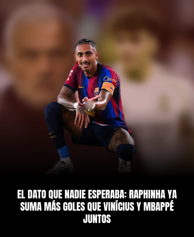 El dato que nadie esperaba: Raphinha ya suma más goles que Vinícius y Mbappé juntos El dato que nadie esperaba: Raphinha ya suma más goles que Vinícius y Mbappé juntos