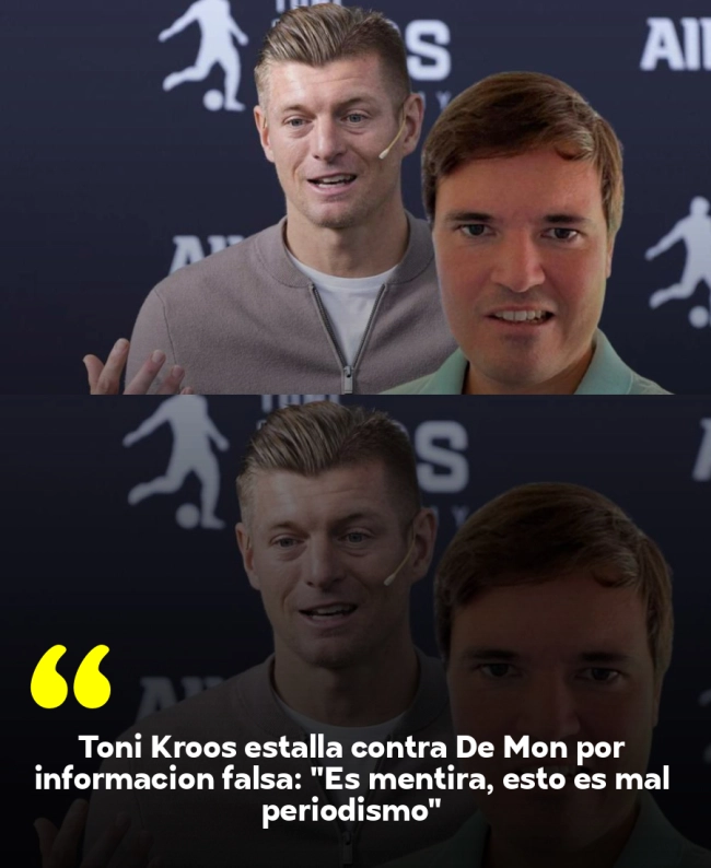 Toni Kroos estalla contra De Mon por información falsa: 