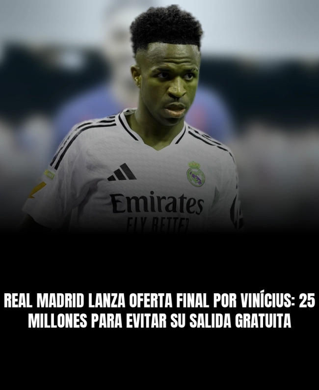 Real Madrid lanza oferta final por Vinícius: 25 millones para evitar su salida gratuita