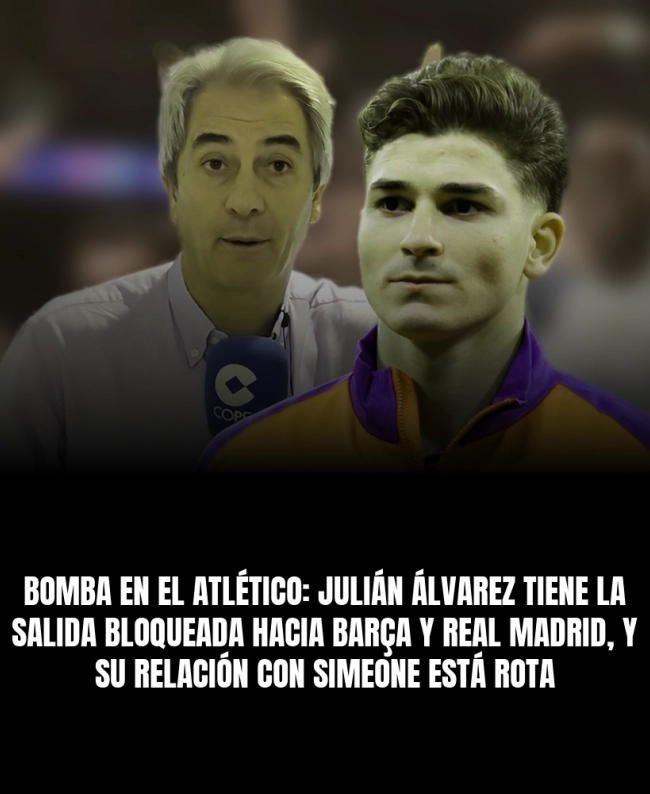 Bomba en el Atlético: Julián Álvarez tiene la salida bloqueada hacia Barça y Real Madrid, y su relación con Simeone está rota Bomba en el Atlético: Julián Álvarez tiene la salida bloqueada hacia Barça y Real Madrid, y su relación con Simeone está rota