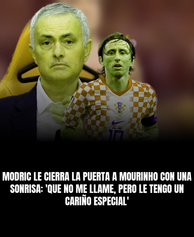 Modric le cierra la puerta a Mourinho con una sonrisa: 'Que no me llame, pero le tengo un cariño especial'