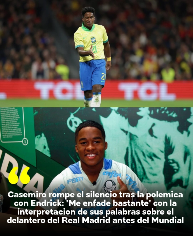 Casemiro rompe el silencio tras la polémica con Endrick: 'Me enfadé bastante' con la interpretación de sus palabras sobre el delantero del Real Madrid antes del Mundial 2026