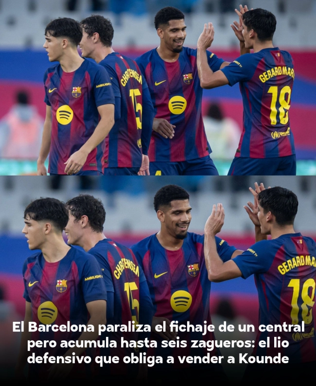 El Barcelona paraliza el fichaje de un central pero acumula hasta seis zagueros: el lío defensivo que obliga a vender a Koundé
