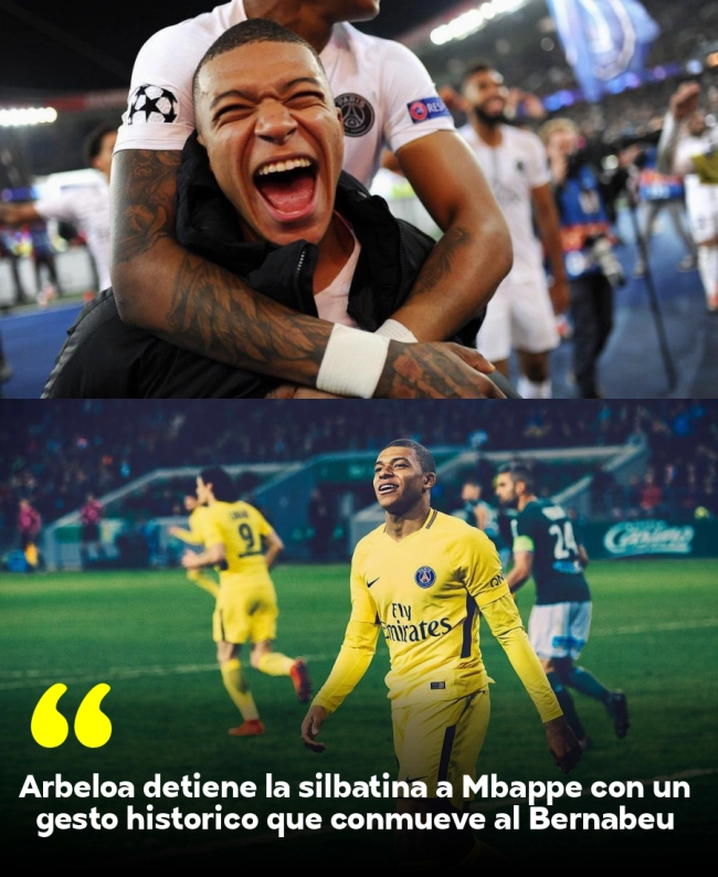 Arbeloa detiene la silbatina a Mbappé con un gesto histórico que conmueve al Bernabéu