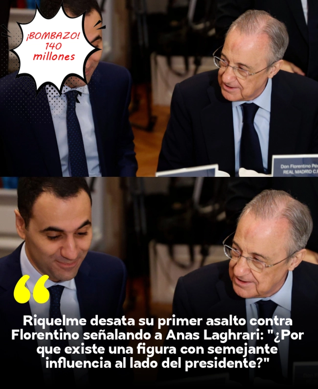 Riquelme desata su primer asalto contra Florentino señalando a Anas Laghrari: 