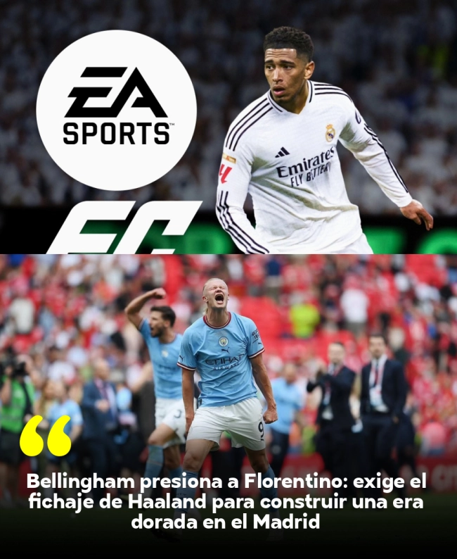 Bellingham presiona a Florentino: exige el fichaje de Haaland para construir una era dorada en el Madrid