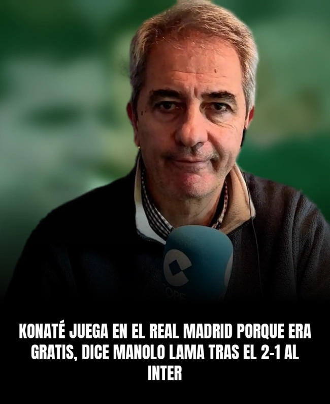 Konaté juega en el Real Madrid porque era gratis, dice Manolo Lama tras el 2-1 al Inter