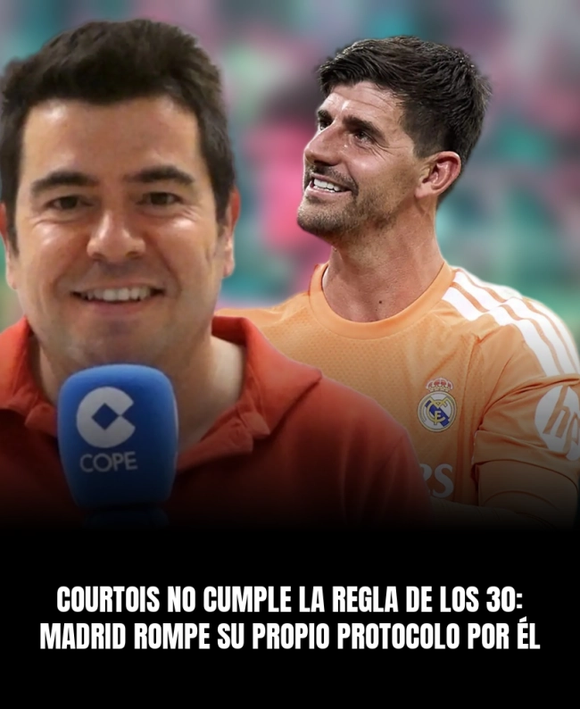Courtois no cumple la regla de los 30: Madrid rompe su propio protocolo por él