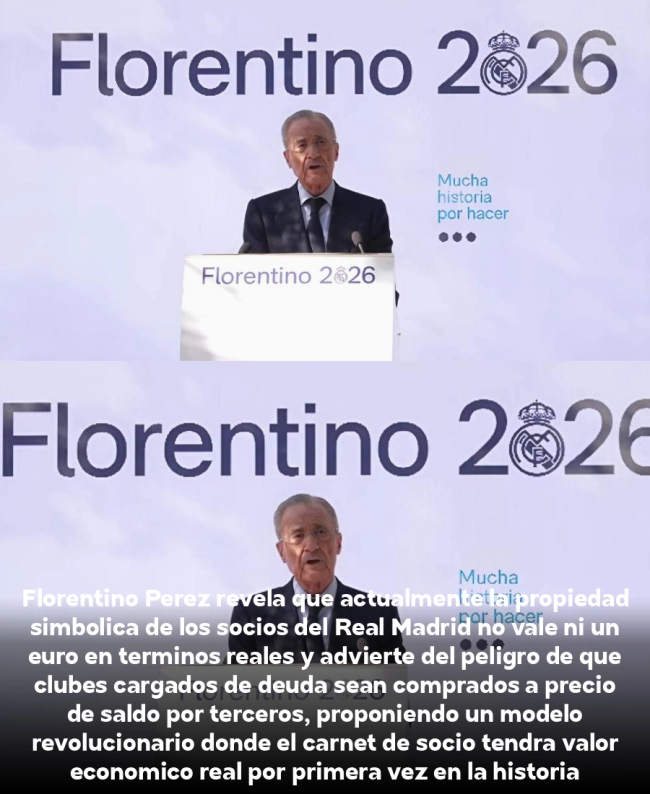 Florentino Pérez deja en shock al madridismo: