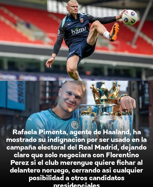 Bombazo en el Madrid: La representante de Haaland rechaza hablar con nadie que no sea Florentino Pérez Bombazo en el Madrid: La representante de Haaland rechaza hablar con nadie que no sea Florentino Pérez