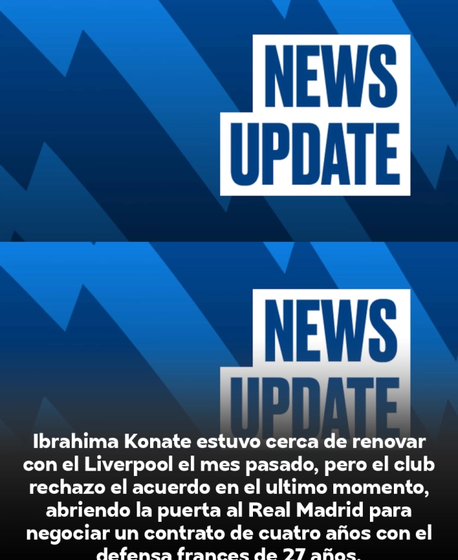 Real Madrid negocia fichar a Konaté por 4 años tras ruptura con Liverpool Real Madrid negocia fichar a Konaté por 4 años tras ruptura con Liverpool