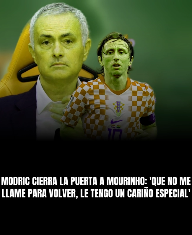 Modric cierra la puerta a Mourinho: 'Que no me llame para volver, le tengo un cariño especial'