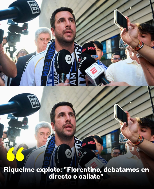 Riquelme explotó: 